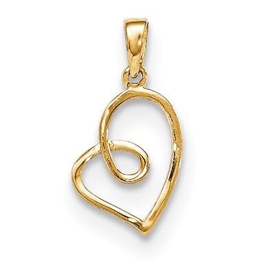 Children&#39;S Heart Pendant 14k Gold YC1141, MPN: YC1141, 191101458149