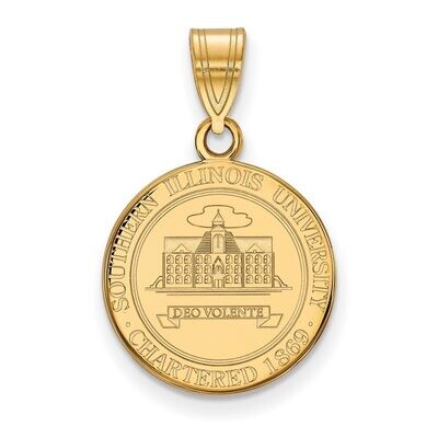 Southern Illinois University Medium Crest Pendant Gold-plated Silver GP020SIU, MPN: GP020SIU, 88677…