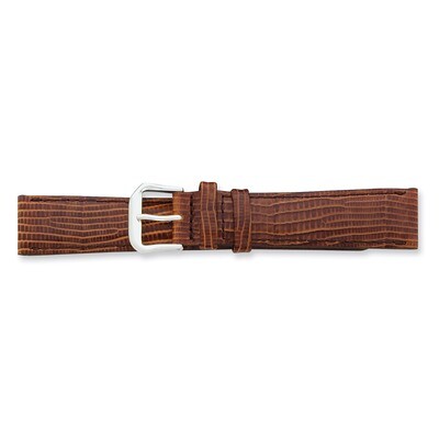 12mm Havana Snake Grain Leather Watch Band 6.75 Inch Silver-tone Buckle BAW14-12, MPN: BAW14-12, 88…