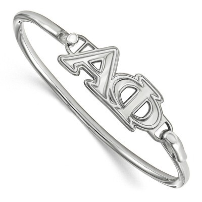 Alpha Phi Small Hook and Clasp Bangle Sterling Silver SS009APH-8, MPN: SS009APH-8, 191101099236