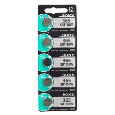 Type 365 SONY Watch Battery Tear Strip Pack of 5 SWB365, MPN: SWB365, 8562020146
