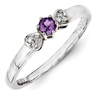 1 Birthstone Family Jewelry Diamond Semi-Set Ring 14k White Gold XMRW27/1, MPN: XMRW27/1, 883957382…