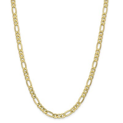 Leslie&#39;s 6.6mm Semi-Solid Figaro Chain 18 Inch 10k Gold HB-8235-18, MPN: 8235-18, 191101755507