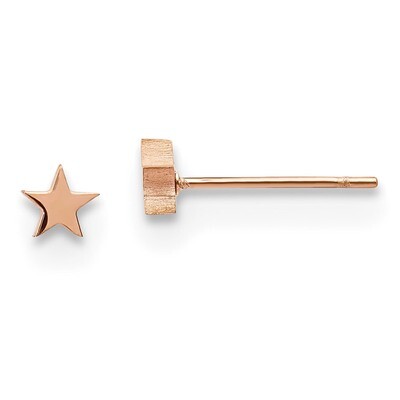 Rose IP-plated Star Post Earrings Stainless Steel Polished SRE1182 by Chisel, MPN: SRE1182, 1911010…
