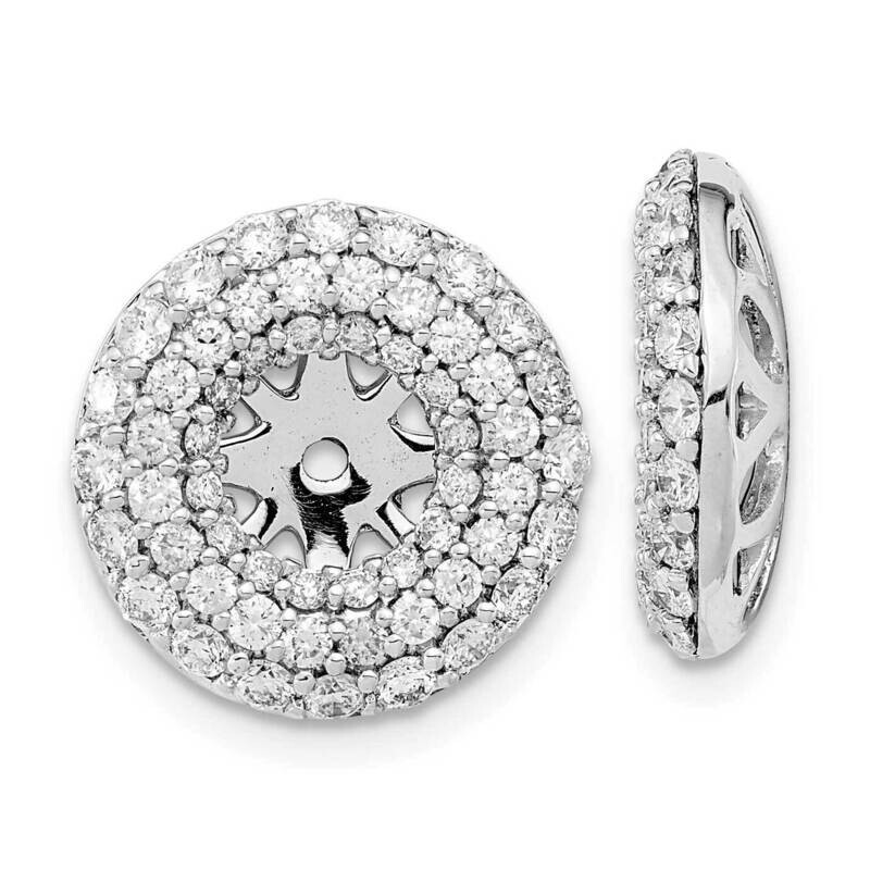 Diamond Earring Jackets 14k White Gold EM8575-165-WA, MPN: EM8575-165-WA, 883957972633