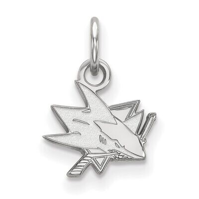 San Jose Sharks x-Small Pendant 10k White Gold 1W001SHA, MPN: 1W001SHA, 886774766386