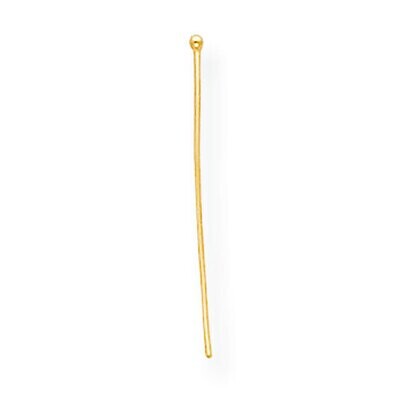 Round Headpin 14k Yellow Gold YG2466, MPN: YG2466,