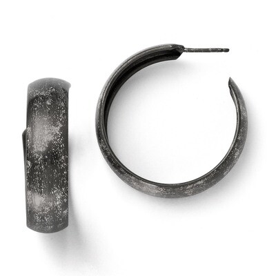 Sterling Silver Rhodium-plated Post Earrings QLE316