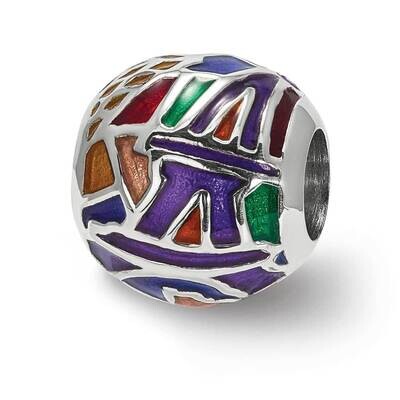 City Impressions Paris Moasic Enamel Bead Sterling Silver QRS3948, MPN: QRS3948,