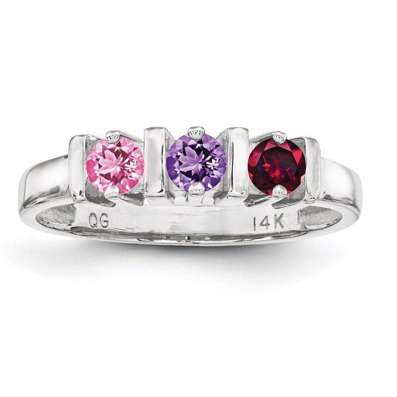 3 Birthstones Mother&#39;s Ring Sterling Silver XMR6/3SS, MPN: XMR6/3SS, 883957867243