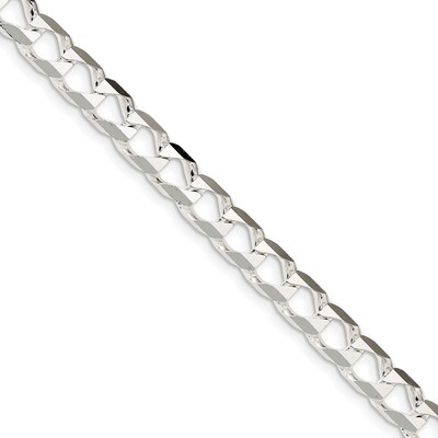 8 Inch 8.6mm Polished Open Curb Chain Sterling Silver QFOC300-8, MPN: QFOC300-8, 883957905624