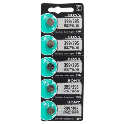 Type 399/395 SONY Watch Battery Tear Strip Pack of 5 SWB399, MPN: SWB399, 8562019805
