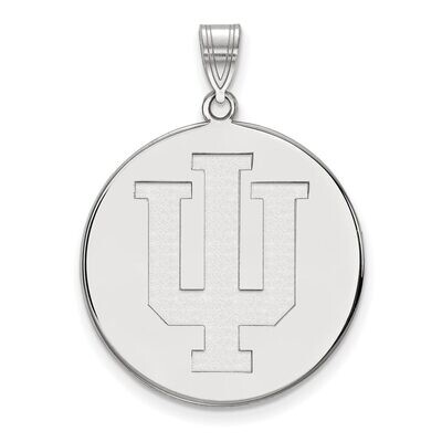Indiana University Extra Large Disc Pendant Sterling Silver SS070IU, MPN: SS070IU, 886774686196