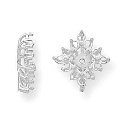 Diamond Earring Jacket Component 14k White Gold WG931, MPN: WG931,