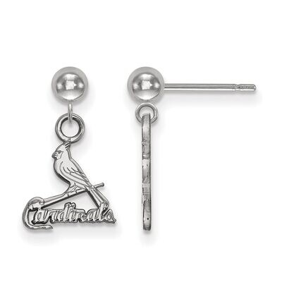 Saint Louis Cardinals Earring Dangle Ball 14k White Gold 4W008CRD, MPN: 4W008CRD, 886774834887