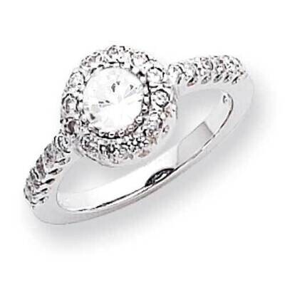 5mm Cubic ZirconiDiamond Ring 14k White Gold X9641CZ_AA, MPN: X9641CZ_AA, 883957371931