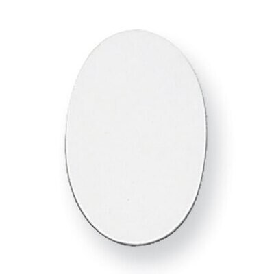 Oval Stamping Sterling Silver Rhodium-plated SS1083, MPN: SS1083,