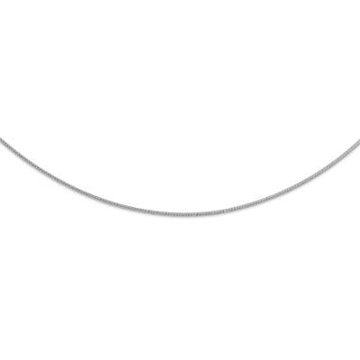 Leslie&#39;s 1.5mm Diamond-Cut Neckwire Necklace 14k White Gold HB-1331-18, MPN: 1331-18, 191101742415