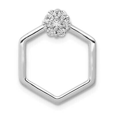 1/5Ct. Diamond Fancy Hexagon Chain Slide 14k White Gold PM3968-020-WA, MPN: PM3968-020-WA, 88395750…