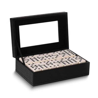 Crocodile Debossed Leather Double 9/55 Piece Domino Set GM24166, MPN: GM24166, 797140405702