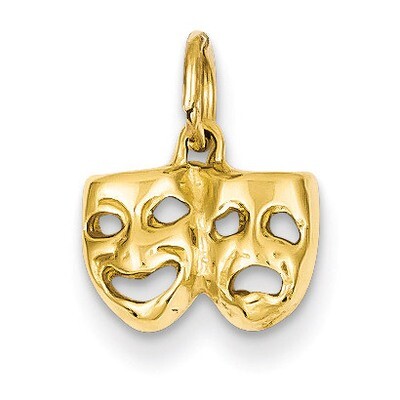 Comedy Tragedy Charm 14k Gold A4855, MPN: A4855, 883957853871