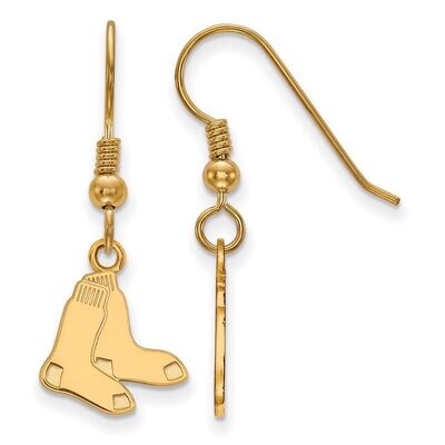 Boston Red Sox Small Dangle Earring Wire Gold-plated Silver GP048RSO, MPN: GP048RSO, 886774946436