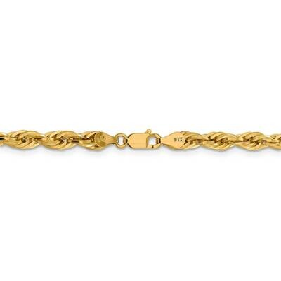 26 Inch 4.75mm Semi-Solid Rope Chain 10k Yellow Gold 10BC169-26, MPN: 10BC169-26, 883957838106