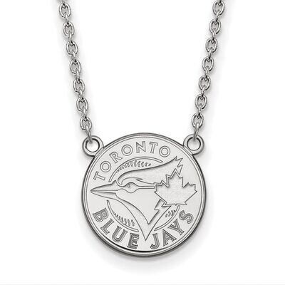 Toronto Blue Jays Large Pendant with Necklace Sterling Silver SS009BLU-18, MPN: SS009BLU-18, 886774…