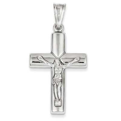 Reversible Crucifix Cross Pendant 14k White Gold D3234, MPN: D3234, 883957899510