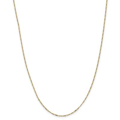 18 Inch 1.25mm Flat Figaro Chain 10k Gold 10PE7-18, MPN: 10PE7-18, 191101599729