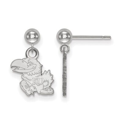 University of Kansas Earring Dangle Ball 14k White Gold 4W010UKS, MPN: 4W010UKS, 886774838205