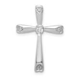 1/10Ct. Diamond Cross Chain Slide 14k White Gold PM5004-010-WA, MPN: PM5004-010-WA, 883957756516