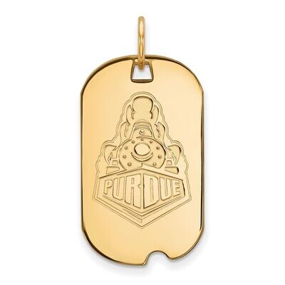 Purdue Small Dog Tag 10k Yellow Gold 1Y056PU, MPN: 1Y056PU, 886774820118