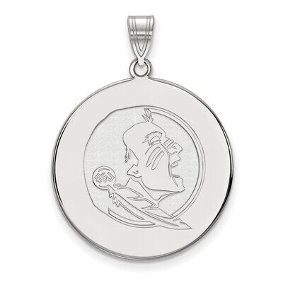 Florida State University x-Large Disc Pendant 10k White Gold 1W086FSU, MPN: 1W086FSU, 886774793856