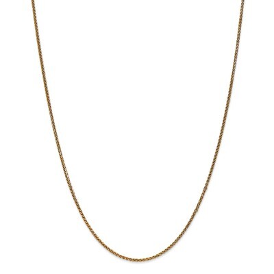 Leslie&#39;s 1.4mm Diamond-cut Spiga Chain 20 Inch 14k Gold HB-7237-20, MPN: 7237-20, 191101848711