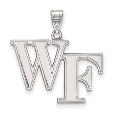 Wake Forest University Large Pendant 14k White Gold 4W004WFU, MPN: 4W004WFU, 886774831787