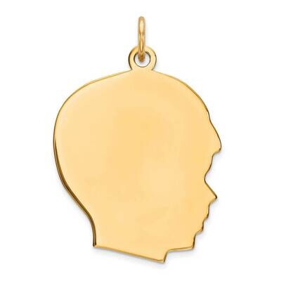 GP Engraveable Boy Polished Disc Charm Sterling Silver QM364G, MPN: QM364G, 883957958040