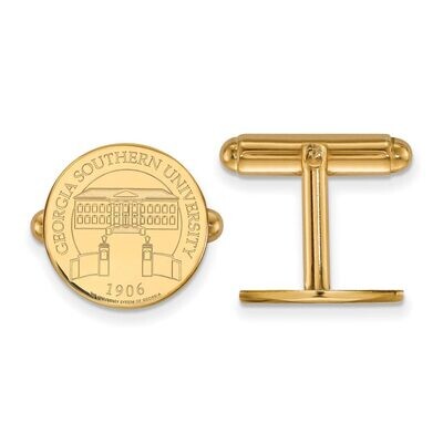 Georgia Southern University Crest Disc Cufflinks Gold-plated Silver GP029GSU, MPN: GP029GSU, 886774…