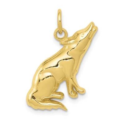 Wolf Charm 10k Gold 10D3465, MPN: 10D3465,