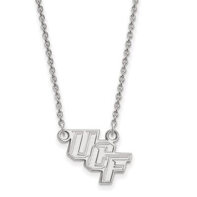 University of Central Florida Small Pendant with Necklace Sterling Silver SS011UCF-18, MPN: SS011UC…
