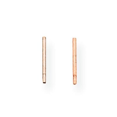 Single Notched Friction Post 14k Rose Gold RG688, MPN: RG688,
