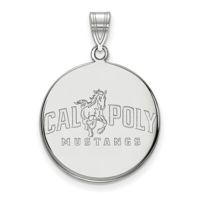 California Polytechnic State U Large Disc Pendant Sterling Silver SS001CPY, MPN: SS001CPY, 88395724…