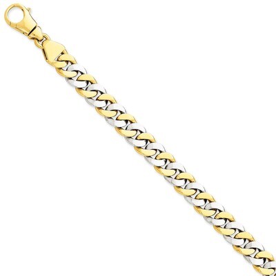 10.1mm Polished Fancy Link Bracelet 8.5 Inch 14k Two-Tone Gold LK514-8.5, MPN: LK514-8.5, 883957353…