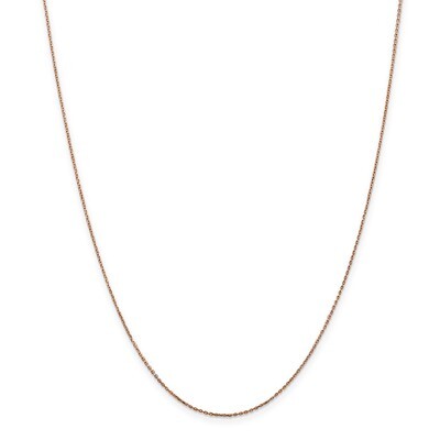 16 Inch 0.8mm Diamond -cut Cable Chain 14k Rose Gold RSC32-16, MPN: RSC32-16, 886774419053