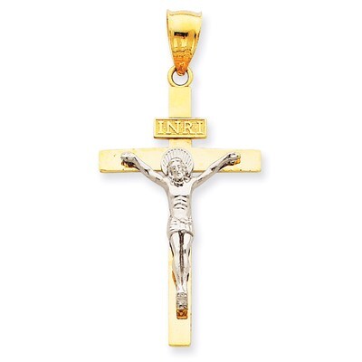 INRI Crucifix Pendant 14k Two-Tone Gold D3667, MPN: D3667, 886774618586