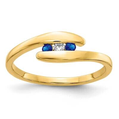 Sapphire and Diamond Ring 14k Gold RM5742-SA-003-YA, MPN: RM5742-SA-003-YA, 883957312958