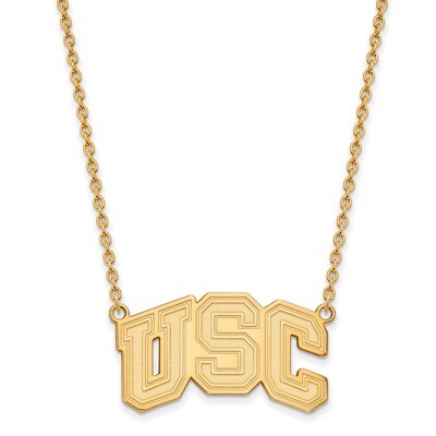 University of Southern California Large Pendant with Necklace 10k Yellow Gold 1Y032USC-18, MPN: 1Y0…