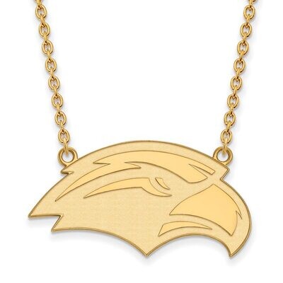 University of Southern Miss Large Pendant with Chain Necklace Gold-plated Silver GP008USM-18, MPN: …