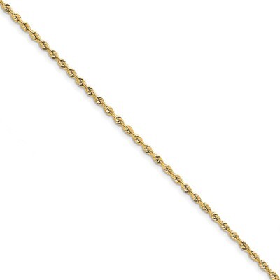 8 Inch 3.0mm Diamond -cut Quadruple Rope Chain 10k Gold 10QT023-8, MPN: 10QT023-8, 191101600623