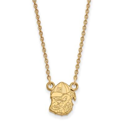 University of Georgia Small Pendant with Chain Necklace 10k Yellow Gold 1Y054UGA-18, MPN: 1Y054UGA-…